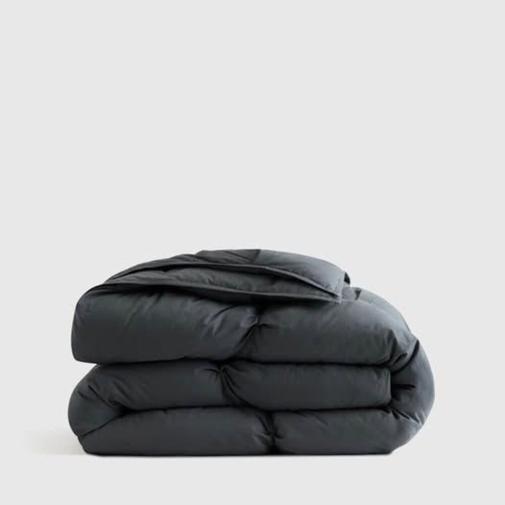 Quince Full | Queen Cotton Pintuck Comforter Nightfall NEW Organic Cotton NEW